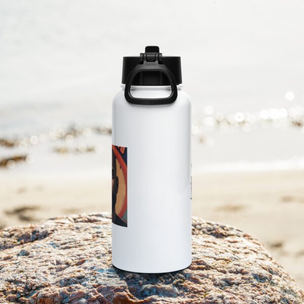 Duane The Conqueror Stainless steel water bottle with a straw lid